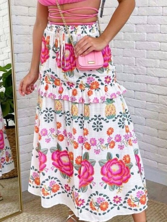 FARM Rio Dresses & Skirts - FARM Rio Macaw Blossom Floral Maxi Skirt sz S NWT - Brazil Line Exclusive!!!